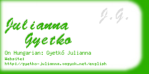 julianna gyetko business card